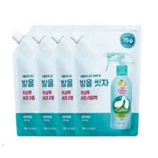 온더바디 코튼풋 발을 씻자 풋샴푸 레몬민트향 에코 리필팩 500ml, 4개입, 1개