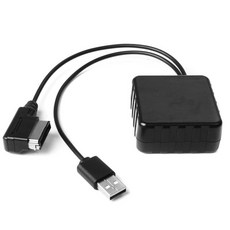 BLUETOOTH 차량블루투스리시버 블루투스차량용키트 차량용 무선 블루투스 AUX 케이블 V MMI AUDI Q A S Q AL AL 자동차 액세서리, 1.Black