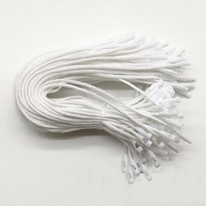Bicoozz 택끈 면 실록스 태그 부착용 루프 지퍼 가격표 브랜드 땋은 끈 택실 고리 백면 루프록 잠금식 업소용 의류 양복용 매장용 300개 세트 화이트 300 하얀색, 1개