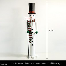 호두까기인형 장식 프랑스 크리스마스 인테리어 소품, 눈사람 모델 [90cm]