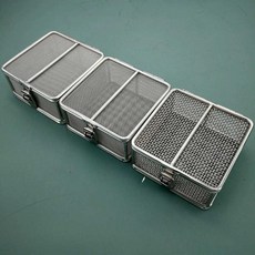 초음파세척기 틀 바구니 망 보관 금속 채망 통, 250x170x70mm 1mm메쉬