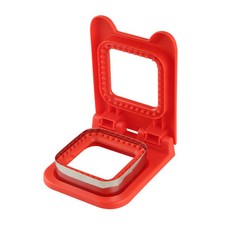샌드위치 커터 몰드 매끄러운 절삭 비변형 안전 그립 식품 등급 샌드위치틀 가정용품, Red, 1개