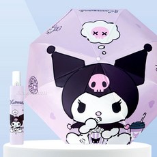 쿠로미 팝콘 자외선 차단 3단 자동우산(양산 겸용)