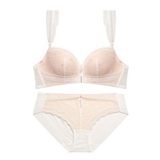 에블린 스몰 웨딩_노와이어 브라 햄라인팬티세트 EBBRA4901R