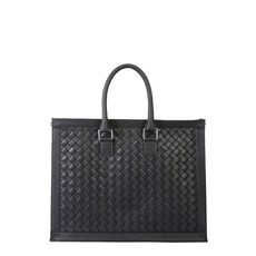 보테가베네타 브리프케이스 서류가방 Mens Black Leather 641025V05J11229