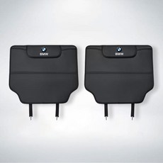 BMW 자동차 좌석 등받이 킥 방지 패드 보관 매트 E46 E90 E60 F30 F10 E39 E36 F20 G30 G20 E87 E92 E91 E, 02 Black