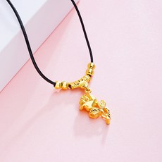 순금장미목걸이