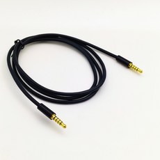 호환 금도금 케이블 5 극 3.5mm 1 계량기 3ft, [01] 1m, [02] WHITE
