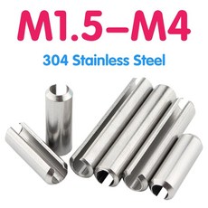 304 스테인레스 스틸 탄성 개방 원통형 분할 핀 다월 포지셔닝 텐션 롤러 M1 5 M2 M3 M4, M3x5 - 20PCS, 20개