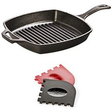 Lodge L8SGP3 Pre-Seasoned Grill Pan 롯지무쇠팬 주물팬 10.5인치, 상세설명 참조, 상세 설명 참조
