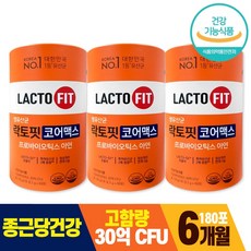 락토핏 코어 맥스 60EA 종근당 정품 생 유산균 Lacto fit 장 건강 부모님 랏토핏 랏토피 라톡핏, 3개, 120g