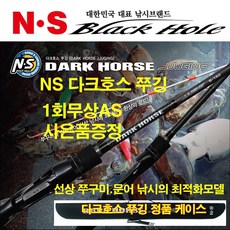 NS 다크호스 쭈깅 루어낚시대.주꾸미.갑오징어 선상 낚시대-케이스포함 그린피싱