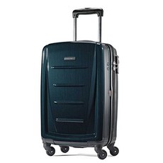 Winfield 2 하드 사이드 확장형 수트 케이스 회전 바퀴 청록색 중간 크기 24 인치 체크 (Checked-Medium 24-Inch Teal)