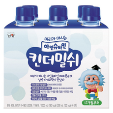 LG생활건강 킨더밀쉬 홍삼 200ML*6입 1개, 200ml