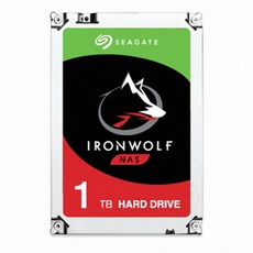 씨게이트 IronWolf SATA3 HDD, 1TB, ST1000VN002 - 씨게이트hdd1tb