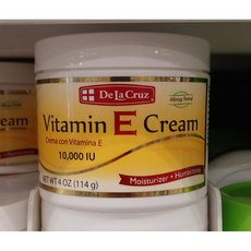 De La Cruz (미국마트) 비타민E 크림 10 000IU 114g 2팩 Vitamin E Cream 10000IU 4oz, 2개
