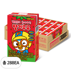 서울에프엔비 뽀로로가 좋아하는 딸기우유, 140ml, 288개