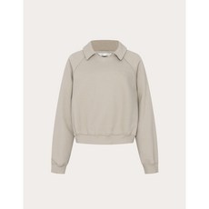 [상의] Organic Cotton Collar Sweatshirt (Beige) - 코튼셋업