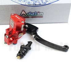 Adelin PX18 바이크 오토바이 자전거 브레이크 마스터 실린더 레버 유압 클러치 범용 레이싱 스트리트 피트 바이크 피스톤 15mm 22mm, 04 Red Right Brake, 1개