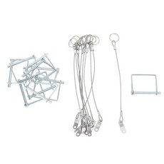 트레일러 커플러 핀 안전 Kuulein 10PCS Atv Utv 트럭 트레일러용 분실 방지 체인 6 X 70mm 스테인리스 스틸 샤프트 잠금 핀18x4.5cm7.1x1.8인치, 18x4.5cm / 7.1x1.8in