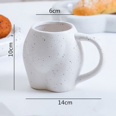 세라믹 우유 머그잔 커피 컵 엉덩이 힙 바디 화분 메이크업 브러쉬 브러시 보관 홈 장식 장식품 300ml, 05 WHITE, 1개