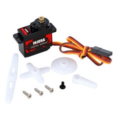 INJORA-012G 12g 디지털 서보 마운트 15T 메탈 암 RC 자동차 모델 Axial SCX24 AX24 부품, [01] 012G Servo, 01 012G Servo - g조ax