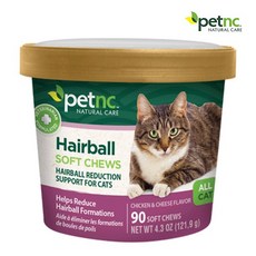 petnc NATURAL CARE 펫네추럴케어 헤어볼 90츄잉정 영양제, 1개, 치킨치즈