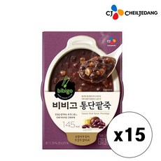 백설 비비고 통단팥죽 280g, 15개