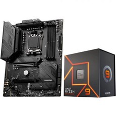 Micro Center AMD Ryzen 9 7900X 12코어 24스레드 잠금 해제 데스크탑 프로세서 번들MSI MAG B650 Tomahawk WiFi AM5 DDR5 게이 - 라이젠7900x