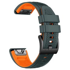 Garmin Descent Mk3i 51mm Mk2i Mk2 Mk1 G1 Marq 2 시계대 스포츠 방수 투톤 실리콘 손목밴드 가민 Quick Fit 26mm 22mm 스트랩