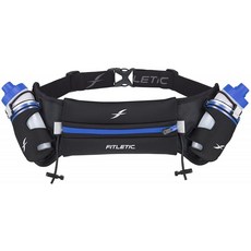 아이폰용 Fitletic Hydra 16 하이드레이션 벨트 – Large/Extra Large Black & Blue 특허를 받은 노 바운스 테크(No Bounc, 단일옵션