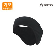 MCN [민턴나라] 등산/낚시/골프등 야외활동 필수품 기모 이어커버/방한 기모헤어밴드/귀마개 베이직블랙