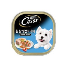 시저캔 흰살생선과야채 100g 6개