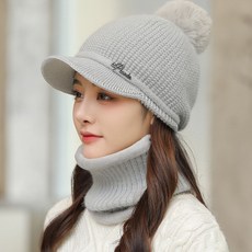여성겨울털모자