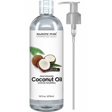 Majestic Pure Fractionated Coconut Oi 마제스틱퓨어 정제 코코넛 오일 16oz(473ml), 1개