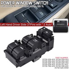 LHD 어코드 8 VIII 파일럿 2011 35750 SZA A31 자동차 왼쪽 운전자 사이드 윈도우 제어 스위치 부품 교체, 1개