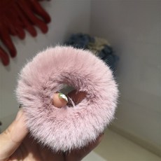 others 한국어 버 전 가을 겨울 머리띠 모방 토끼 털 모피 chic 귀여운 여 린 여동생 머리 끈 고무줄 1 # 핑크 퍼 플