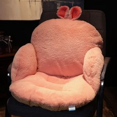 쿠션 쿠션 일체 침대 머리 쿠션 쿠션 쿠션 쿠션 창문 허리 기대다 귀엽다 침실 1인 기숙사 학생 여, 55x40x40cm(컬렉션 추가 우선 발송), 토끼(토끼털), 래빗(토끼털), 1개