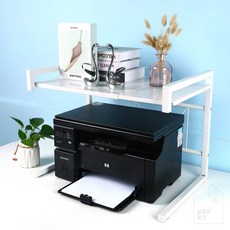 프린터기 받침대 프린터 선반 거치대 복합기 잉크젯 프린트 테이블 수납장 다이, C자형, 화이트