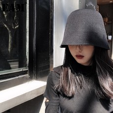 버킷모자 여성 여러 가지 빛깔의 노란색 간략한 어부 모자 라운드 돔 기질 패션 조수 모든 경기 봄 가을 2020 1040