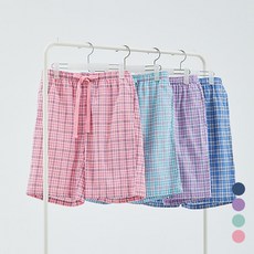 [애니바디]면 5부 선염팬츠-체크 ANLB21411 NC중앙로역점 시원한 여름 파자마 바지