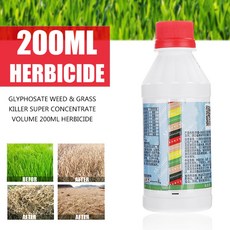 200ml 암모늄 글리포 세이트 글리신 제초제 제거 브로드 리프 잡초 죽이기 잔디 잎 스프레이 Weedkiller 제초제 용품|포거 & 스프레이|, 1개, 단일, 단일