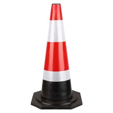 플라스틱경고기둥 중앙분리대 경고 난간 펜스 주차, C.70CM 고무 로드콘, 1개
