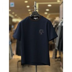 리버클래시 LKS41357 다크네이비 자수 포인트 반팔 오버핏 티셔츠 백화점 아울렛 (3824933)