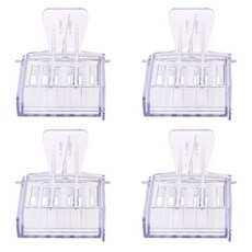 여왕벌 케이지 꿀벌 캐처 투명 플라스틱 클립 양봉 장비 도구 양봉가 격리실 4 개, [01] 4 pcs, [01] 4 pcs, 4개