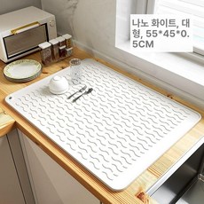 실리콘 드라잉매트 고온에 강한 드라잉 물빠짐 드라잉, 대 나노 45x55cm, 1개