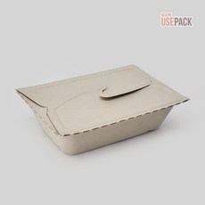 펄프용기 친환경 날개형 32온스 펄프도시락 150개 BOX, 1box