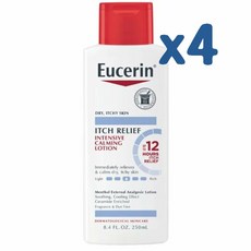 Eucerin 유세린 가려움 카밍 로션 250ml x4팩 Itch Relief Lotion, 4개