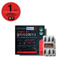 [팔레오] 닥터스노트 슈퍼플러스 홍국 알티지 rTG 오메가3, 60정, 1박스