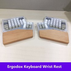 Ergodox 수제 너도밤나무 호두나무 단단한 나무 키보드 손목 받침대 패드 손바닥 보호